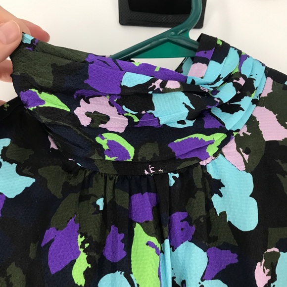 NWT Essentiel Antwerp Wengling Silk Mock Neck Floral Tie Sash Winter 2020 Dress - Picture 14 of 16